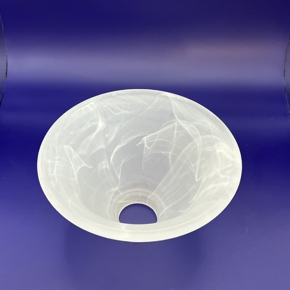 Single Faux Alabaster Bell Glass Shade - Picture 6 of 9